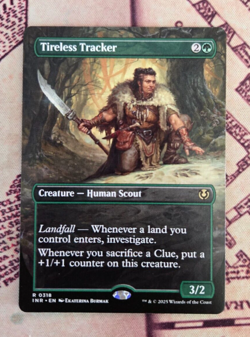 MTG Tireless Tracker Extended Borderless Innistrad Remastered NM - Image 1