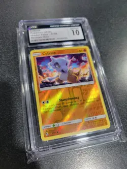 Cgc Gem Mint 10 Cubone Hidden Fates Reverse Holo 37/68 2019 Pokemon - Image 1