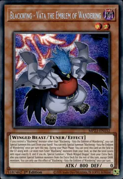 Blackwing - Vata The Emblem Of Wandering Prismatic Secret 1st MP23-EN152 YuGiOh - Image 1