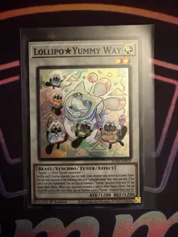 Yu-Gi-Oh! Lollipo Yummy Way *SUPER RARE* JUSH-EN021 1st Edition NM - Image 1