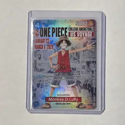 Bandai One Piece Card Game US Voyage Monkey D. Luffy Leader Lot 2 English Cards - Image 1