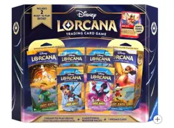 Disney Lorcana TCG Into The Inklands Bundle Box Includes Bonus Promo Cards - Image 1