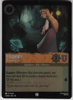 Disney Lorcana TCG Eilonwy - Princess of Llyr Cold Foil Whispers in the Well 7 - Image 1