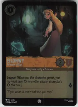 Disney Lorcana TCG Eilonwy - Princess of Llyr Cold Foil Whispers in the Well 7 - Image 1