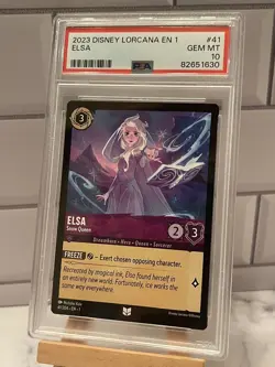 Elsa Snow Queen 41/204 Disney Lorcana Uncommon Non-Foil - 1st Chapter PSA 10 - Image 1