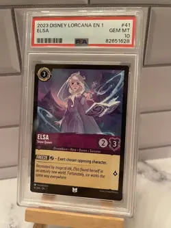 Elsa Snow Queen 41/204 Disney Lorcana Uncommon Non-Foil - 1st Chapter PSA 10 - Image 1