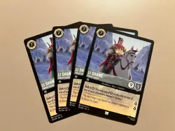 Disney Lorcana TCG Winterspell Li Shang - Valiant Leader x4 Play Set - Image 1