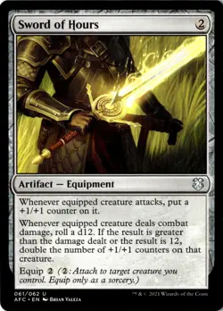 Sword of Hours U Commander: Adventures in the Forgotten Realms 61 NM - Image 1