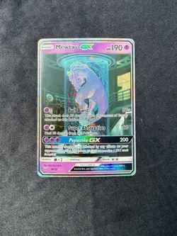 Mewtwo GX 78/73 Shining Legends Secret Rare Full Art Holo Pokemon Card - Image 1