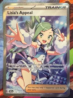 Lisias Appeal Ultra Rare 234/191 SV: Surging Sparks Pokemon Card NM - Image 1