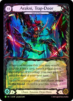 FAB RAINBOW FOIL Arakni, Trap-Door (Prerelease) - Promotional Cards Card # 381 - Image 1