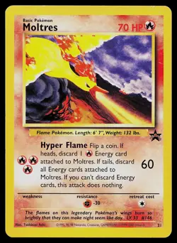 Pokemon Card - WoTC Promo 21 Moltres Promo - Image 1