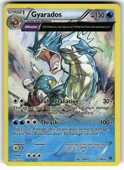 Gyarados (21) 21/98 XY - Ancient Origins LP Pokemon Card TCG - Image 1