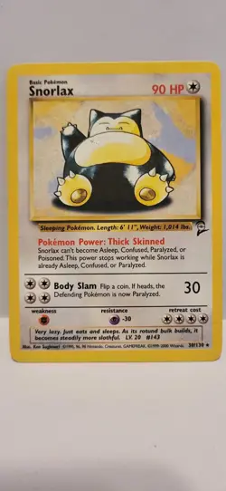 Snorlax 30/130 Non Holo Rare Pokemon Card - Image 1