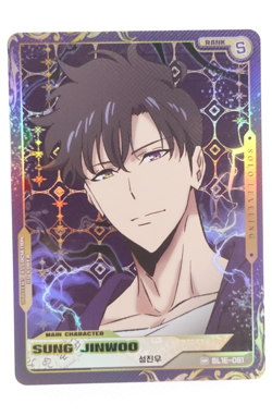 HR SL1E-091 Sung Jinwoo Mapniverse Solo Leveling HR Anime Trading Card - Image 1