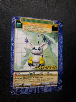 BO-129 Gatomon Digimon Card Digi-Battle Series 3 2000 Bandai NEAR MINT - Image 2