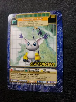 BO-129 Gatomon Digimon Card Digi-Battle Series 3 2000 Bandai NEAR MINT - Image 3
