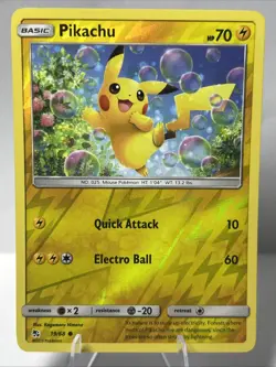🔥 Pikachu 19/68 - Hidden Fates - Reverse Holo - Pokemon Card - 2019 - Image 1