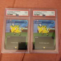 1×2025 MTG MAGIC THE GATHERING SECRET LAIR SPONGEBOB COUNTERSPELL NON-FOIL PSA 9 - Image 1