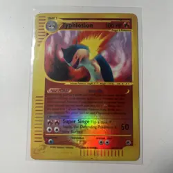 Pokemon TCG Typhlosion Expedition 64/165 Reverse Holo Rare Card DMG - Image 1
