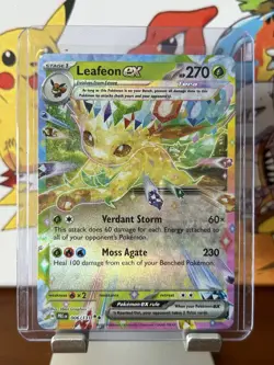 🔹Leafeon EX 006/131 Holo Double Rare Half Art🔹Pokemon TCG Prismatic Evolutions - Image 1