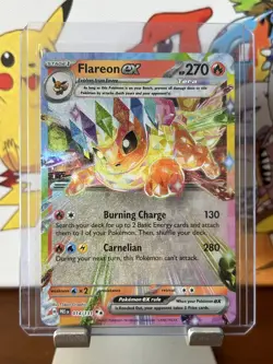🔹Flareon EX 014/131 Holo Double Rare Half Art🔹Pokemon TCG Prismatic Evolutions - Image 1