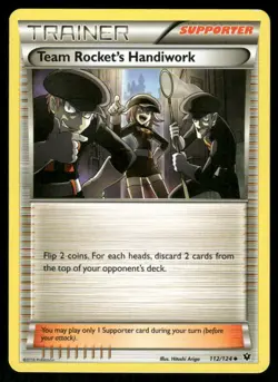 2016 XY - Fates Collide Team Rocket’s Handiwork Uncommon #112 - Image 1