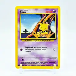 Abra - 43/102 Base Set Unlimited Common Pokemon - NM - Image 1