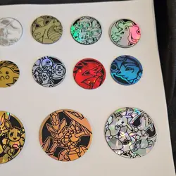 Nintendo Pokemon TCG Flip Coins Pikachu Eevee 2000 16x Holofoil Embossed - Image 3