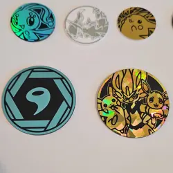 Nintendo Pokemon TCG Flip Coins Pikachu Eevee 2000 16x Holofoil Embossed - Image 5