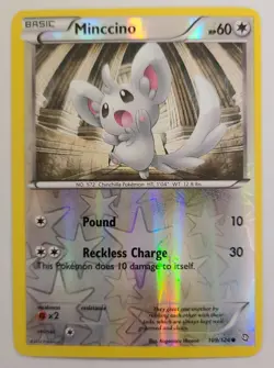 Pokemon MINCCINO 109/124 Reverse Holo Dragons Exalted - Light Play 🍒 - Image 2