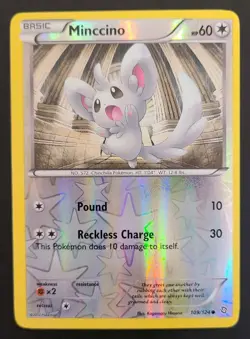 Pokemon MINCCINO 109/124 Reverse Holo Dragons Exalted - Light Play 🍒 - Image 4