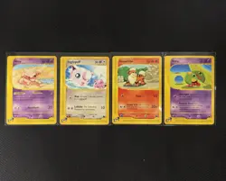 Pokemon Skyridge Lot Print Ink Roller Error RARE Natu Abra Growlithe Jigglypuff - Image 2