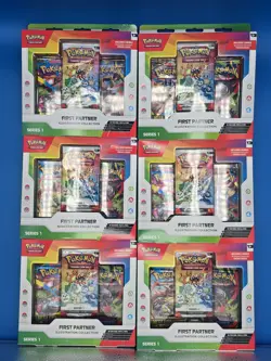Pokemon - First Partner Illustration Collection Series 1 - Lot of 6 - Image 1