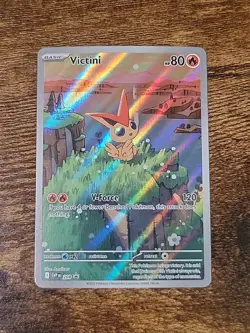 2025 Pokemon SV Black Star Promos SVP EN Victini #208 Illustration Collection - Image 1