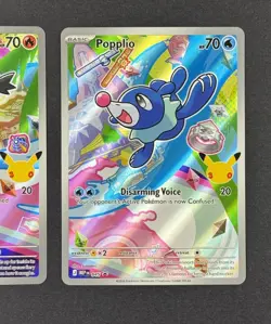 Rowlet Litten Popplio First Partner Illustration Promo Set Pokemon 30th Stamp EN - Image 4