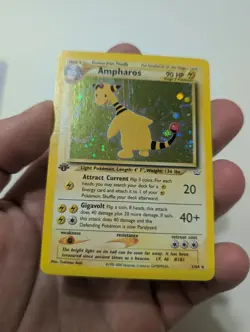 Ampharos 1st Edition 01/64 Neo Revelation Holo LP Pokemon TCG - Image 3