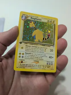 Ampharos 1st Edition 01/64 Neo Revelation Holo LP Pokemon TCG - Image 5