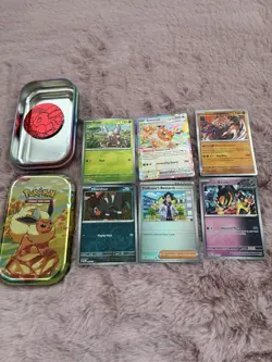 Pokemon TCG Mini Tin Opened With Holos 820650853067 - Image 2