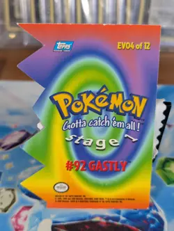Pokemon Topps Gastly Die Cut Ev04 Of 12 LP - Image 2