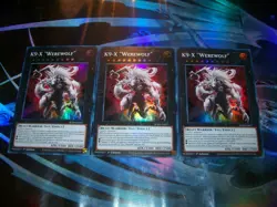 3x K9-X "Werewolf" 1st Edition Super Rare JUSH-EN037 Yu-Gi-Oh! - Image 1