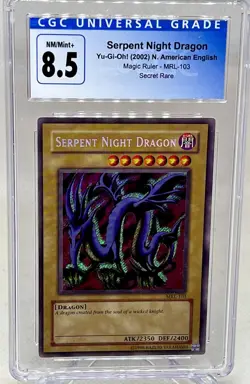 Yu-Gi-Oh!, Magic Ruler, Serpent Night Dragon, MRL-103, CGC Grade NM/Mint+ 8.5 - Image 1