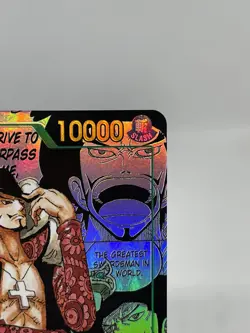 One Piece Dracule Mihawk OP14-119 Manga Alternate Art NM The Azure Sea’s Seven - Image 4