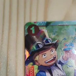 Namco One Piece CCG Ace & Sabo & Luffy SR OP13-007 Alt Art Foil Carrying on His… - Image 2