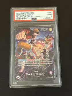 2024 One Piece Promo Monkey D. Luffy PSA Magazine Exclusive PSA 9 - Image 3