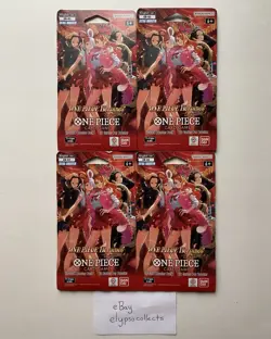LOT OF 4 One Piece HEROINES EDITION Sleeved Booster Pack EB-03 English - Sealed - Image 1