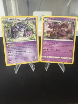 Pokemon Nidoking Rare Card Lot (2) XY Steam Siege 45/114 & Team Up 59/181 NM - Image 1