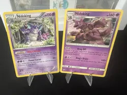 Pokemon Nidoking Rare Card Lot (2) XY Steam Siege 45/114 & Team Up 59/181 NM - Image 2