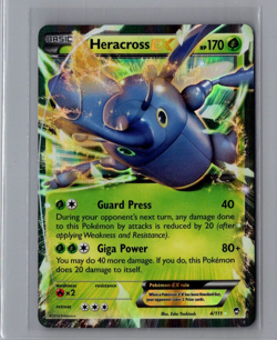 Heracross EX 4/111 Pokemon TCG XY Furious Fists Ultra Rare Holo Card LP - Image 1