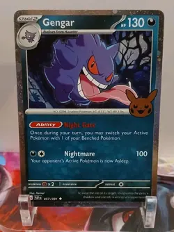 Gengar (Cosmos Holo) 057/091 Trick or Trade 2024 Holo NM- CARD H - Image 1